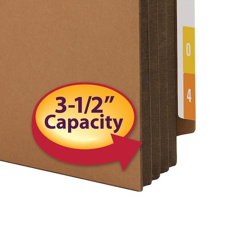 Smead Pocket, File, Lgl, 3.5"Exp, Bn Pk SMD74681